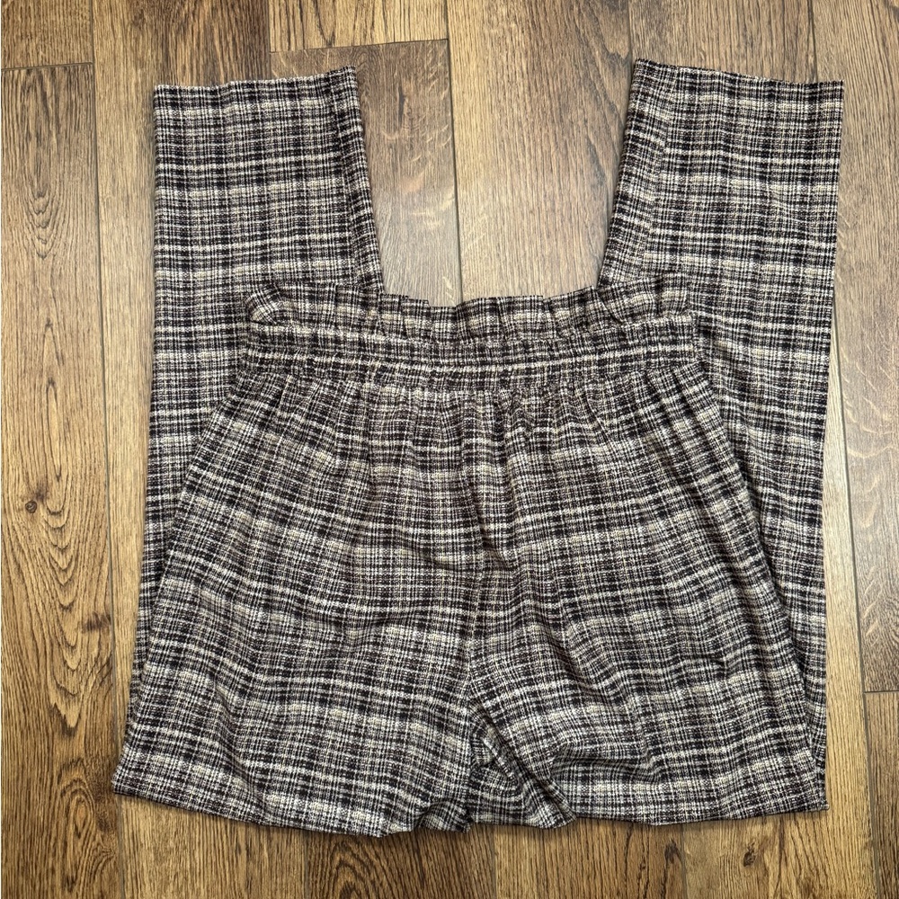 Cato Pants Women's Medium Brown Plaid Business Professional Office - Picture 2 of 4